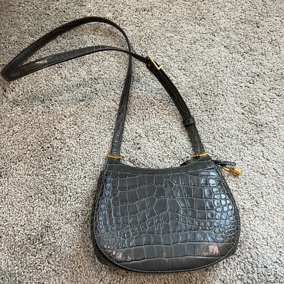 Tory Burch Saddle Bag (Lee Radziwill Embossed Small) Croc print - Picture 13 of 13